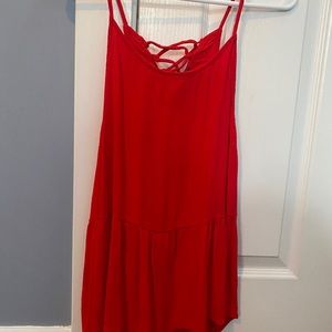 Red Cross Back Tank